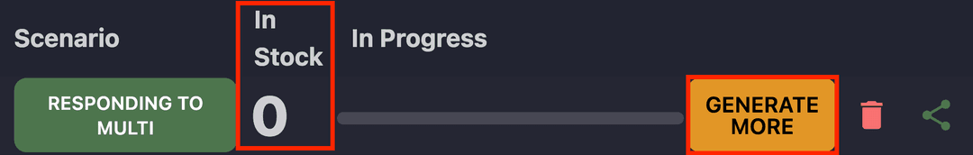 The new Scenario has appeared in the list