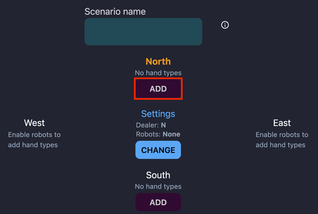 Add Hand type